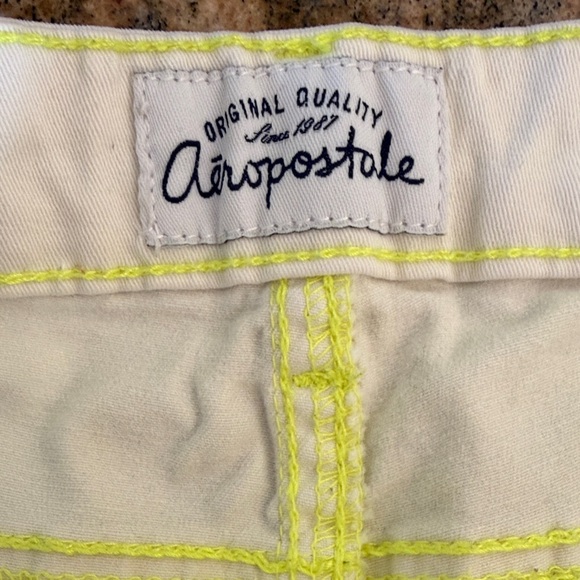 Women's Lime Green Aeropostale Skinny Jeans - Picture 4 of 6